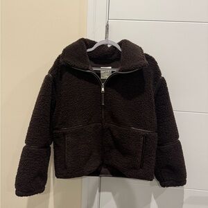 Abercrombie & Fitch Brown Sherpa Jacket